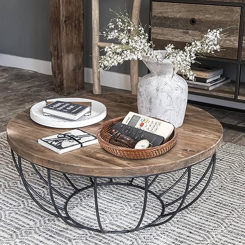 Hipiwe Small Key Basket Bowl for Entryway 7.6" Round Woven Wicker Basket Fruit Serving Tray Woven Basket Wall Decor Rattan Organizer Basket for Keys Wallet Cell Phone, Brown - Image 2