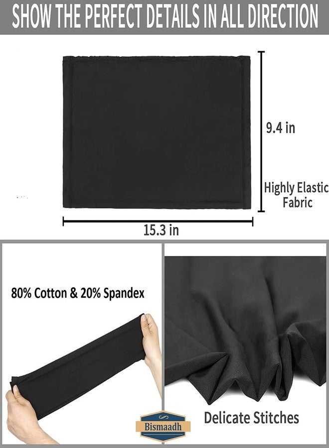 BISMAADH Neck Gaiter Headband Headwear Headwrap Face Mask Magic Scarf Bandana For Men & Women - Pack Of 3, Cotton, Black-Maroon-White - Image 3