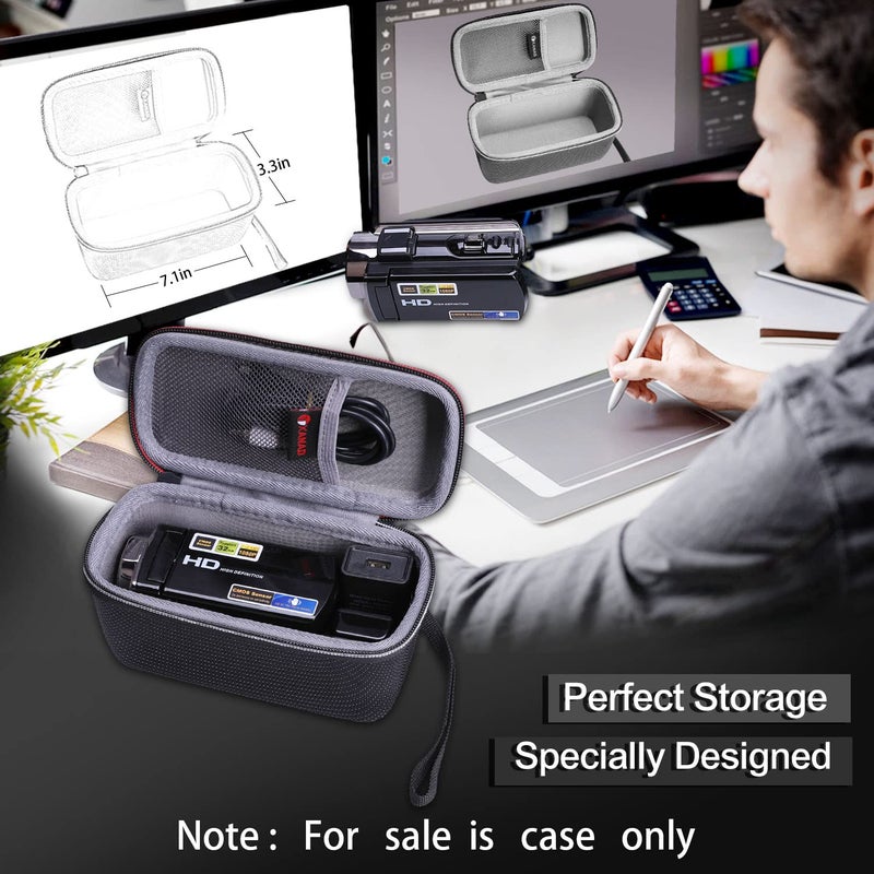 XANAD Hard Case for Kicteck Video Camera or Sony HDR CX675 Camcorder Digital YouTube Vlogging Camera Recorder - Travel Protective Bag - Image 5