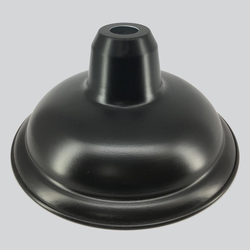 11D Carrom Lamp Shade-BLACK (Powder Coated Metal Shade) - Image 1