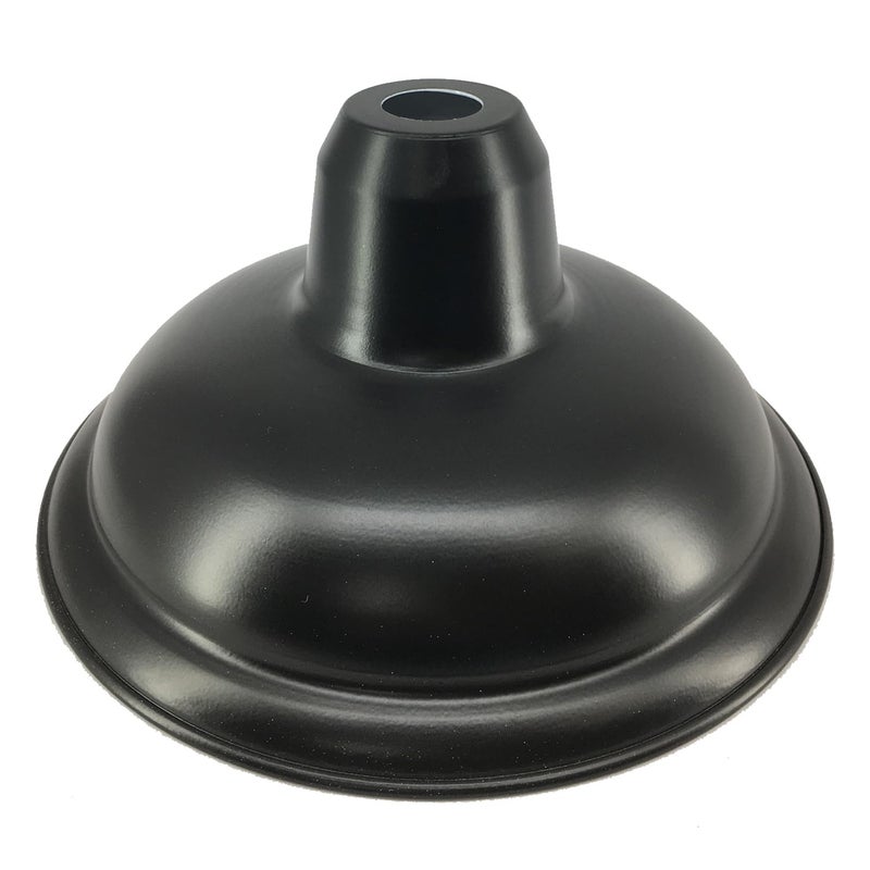 11D Carrom Lamp Shade-BLACK (Powder Coated Metal Shade) - Image 2