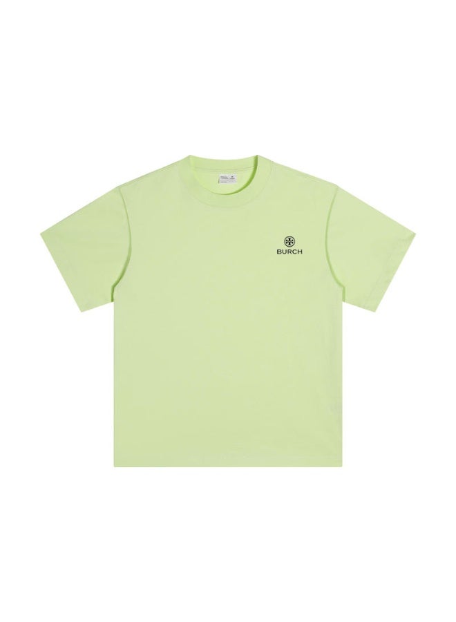 Burch Oversized T-shirt with LOGO, 300G heavy 100% cotton double yarn T-shirt, unisex leisure gym shirt, counter quality T-shirt, and versatile loose T-shirt in daily trend. - Image 3
