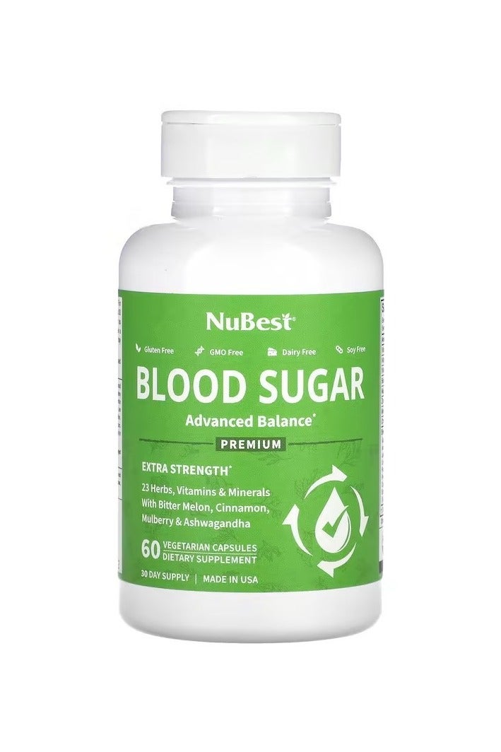نوبست سكر الدم، قوة إضافية، 60 كبسولة نباتية
