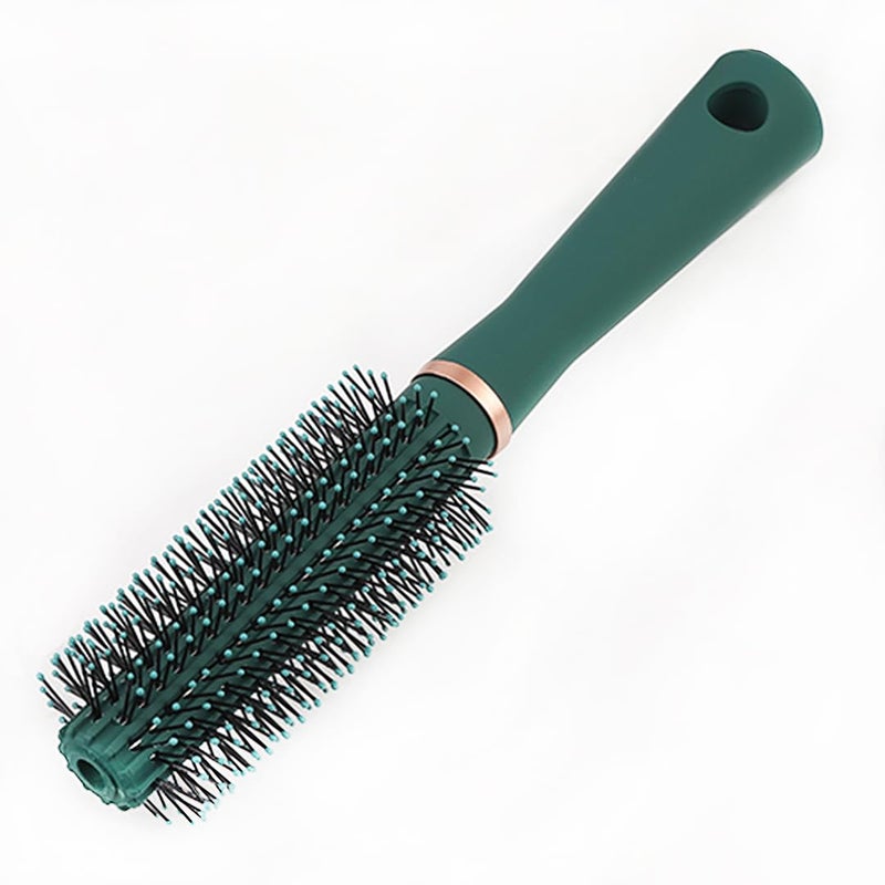 Reazana Styling Brush Anti-Static Detangling Brushes Fast Blow Drying Detangler Hairbrush Nylon Bristle Pins with Ball Tips Fashion Massage Hair Comb for Men and Women Wet or Dry Hair Types - Round - Image 1