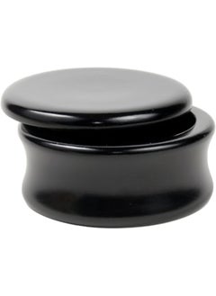 Parker Genuine Mango Wood Hand Carved Shave Soap Bowl  Black Lacquer