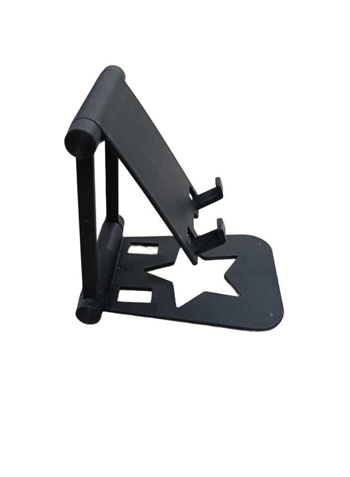 Generic Black Foldable Adjustable Desktop Mobile Phone Holder - Image 1
