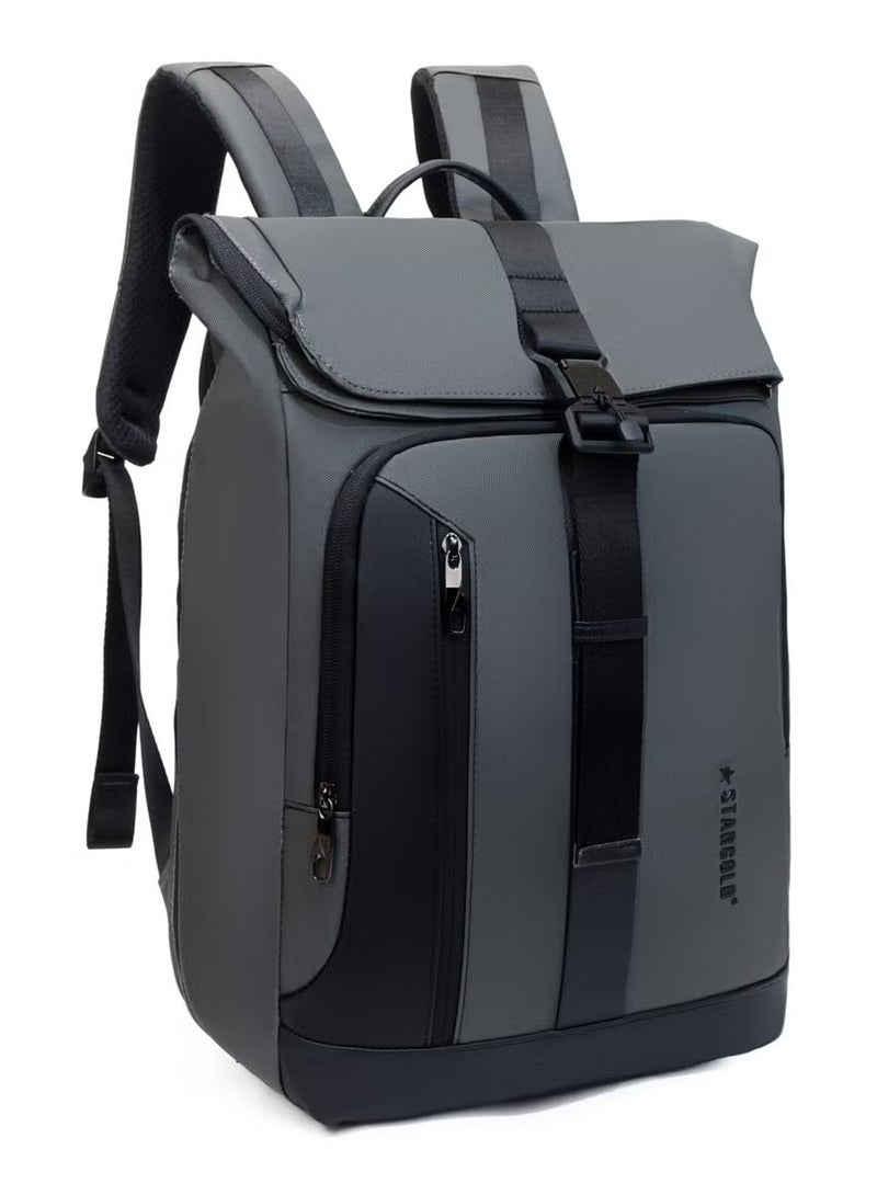 Arctic 17" Backpack with Front Pocket, Magnetic Buckle Closure, Side Opening, and Computer Compartment for Travel, Business, Zipper,Stylish, Durable and Spacious and Daily Use - Image 3