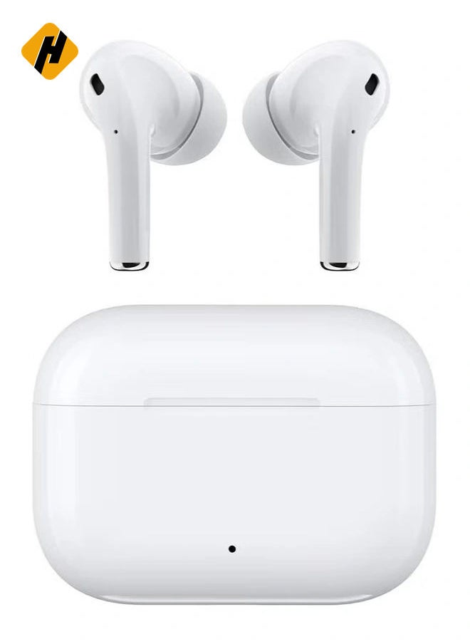 HuHa Wireless Air Pro Earphone TWS with Mic Pods Bluetooth IPX5 Bass True Wireless Earbuds (White)  - Image 1