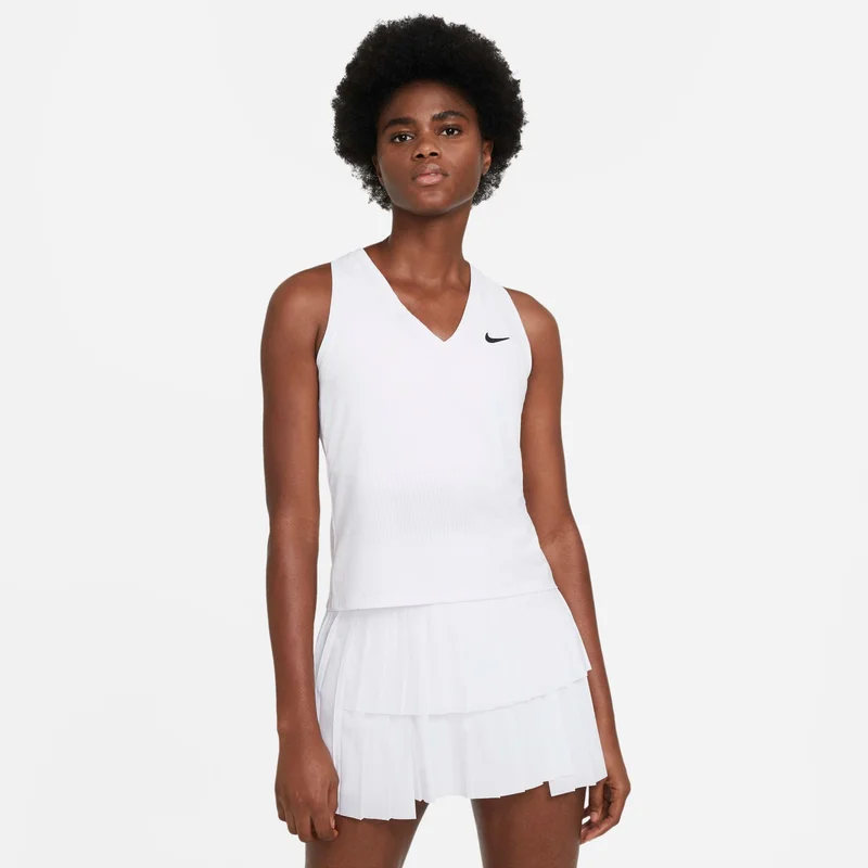 Nike White Women's Court Victory Tennis Tank for Women | Best Price UAE