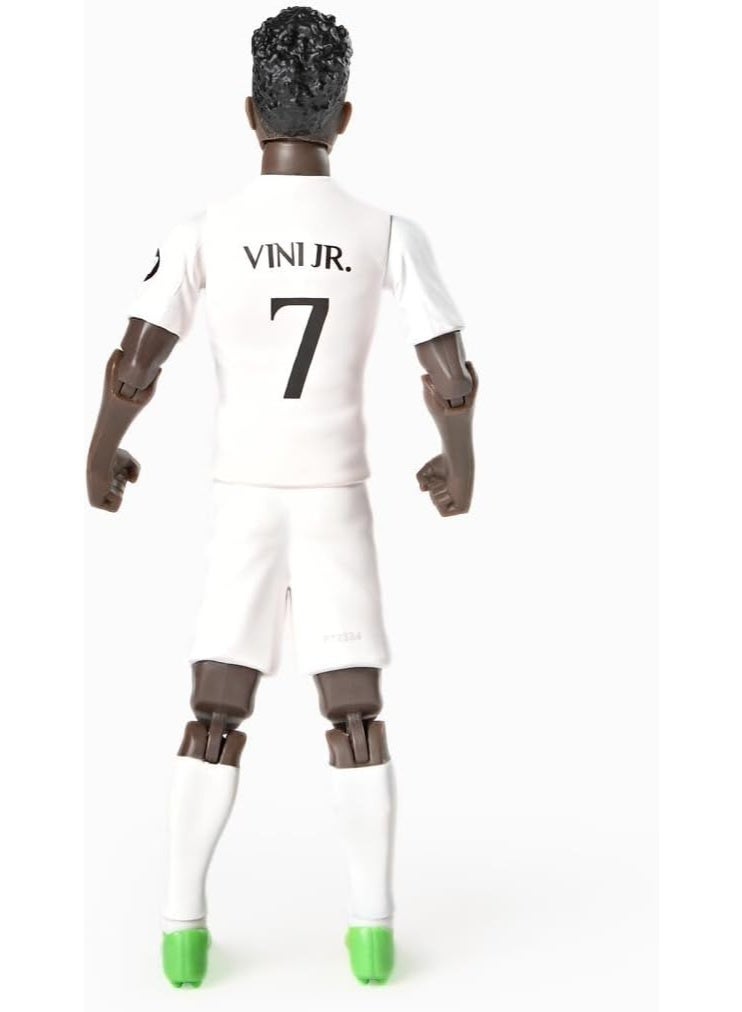 Sockers Real Madrid Vinícius Júnior Official Collectible Football Figure 20cm 83606 | Licensed Soccer Action Figure with Ball | Fan Gift - Image 3