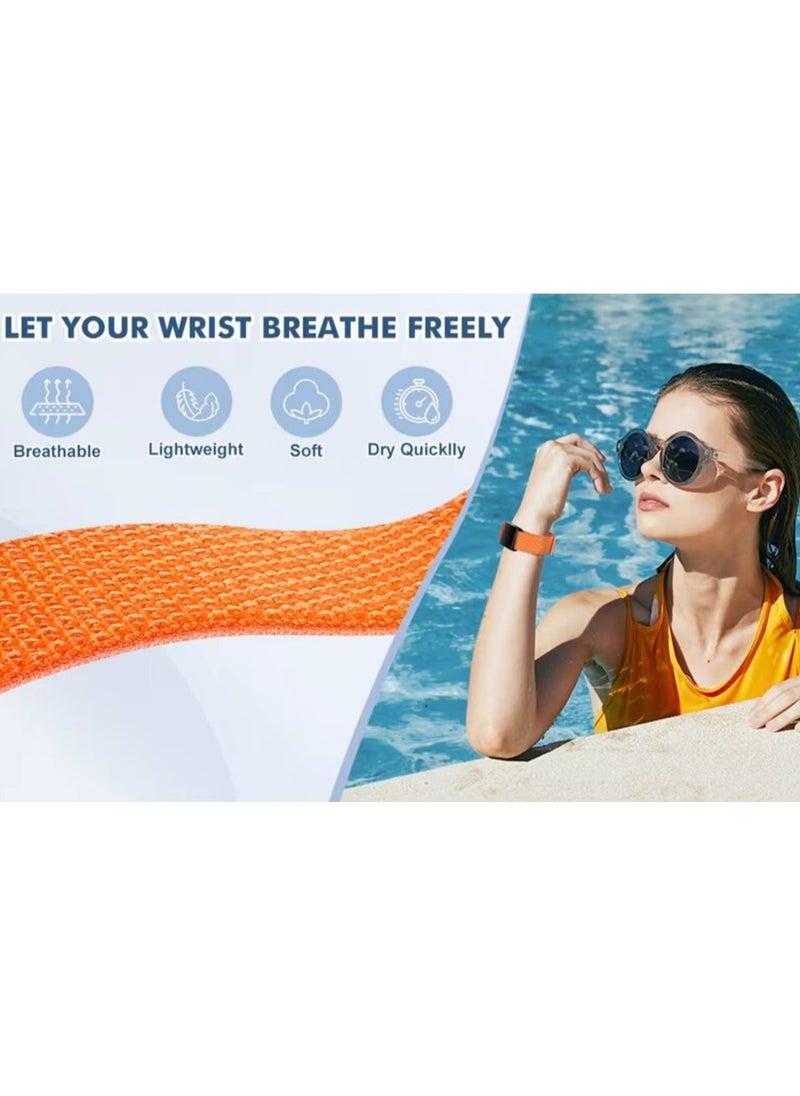 (Pack of 2) Nylon Sport Loop Replacement Band Compatible with Whoop 4.0 Wearable Fitness & Activity Tracker, Durable, Comfortable & Breathable and Adjustable Wristband Replacement Strap Easy to Use and Perfect for Every Occasion