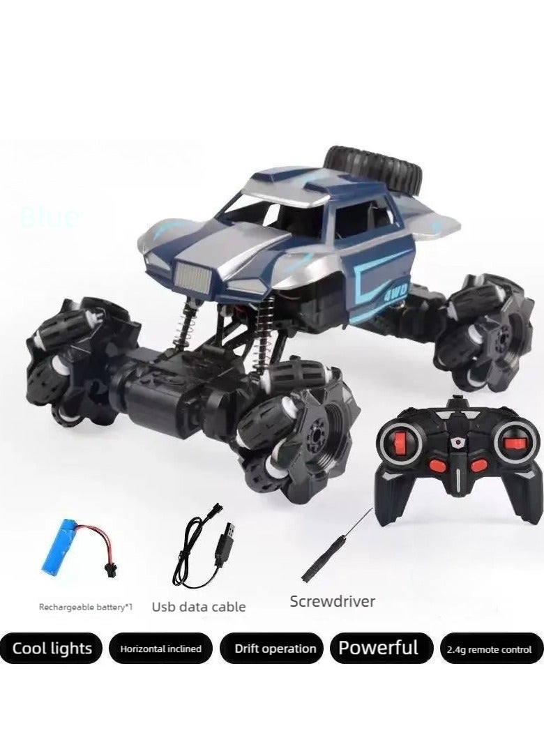 FLYHSO High speed off-road climbing remote control vehicle, dual motor generator, 360 ° stationary rotation, ultra long remote control distance of 80 meters, 2.4GHz frequency with anti-interference function, barrier free passage on the beach.  - Image 2