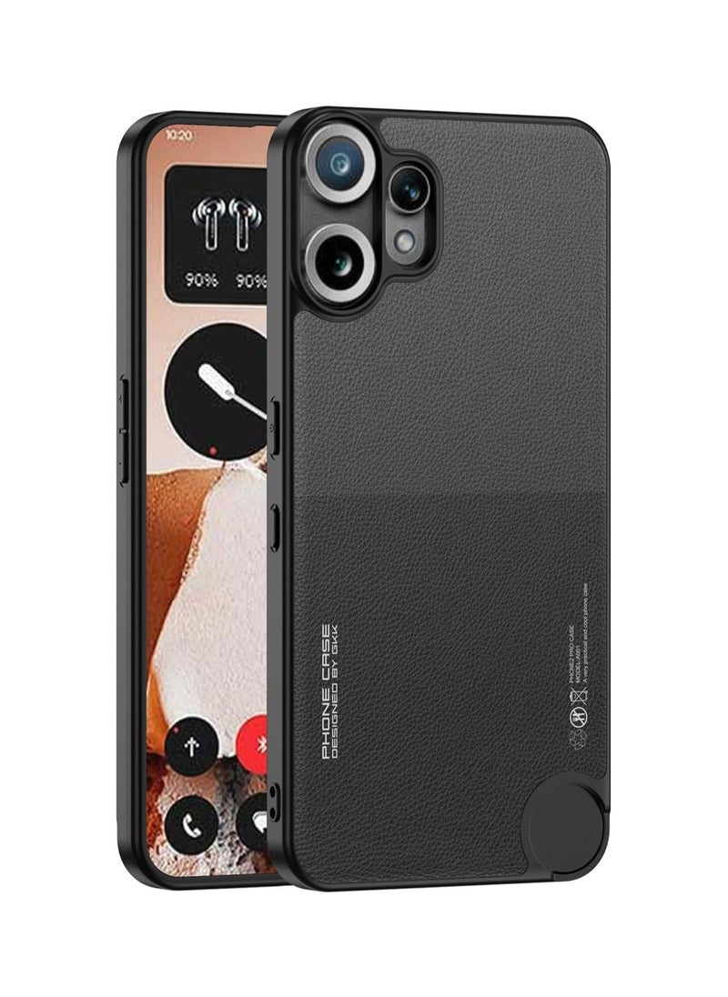 General Case Compatible with Nothing CMF Phone 2 Pro, Selected Pure Leather Case Skin Feeling Comfortable Touch Soft Edge Drop Protection Shockproof Protective Back Cover  - Image 1