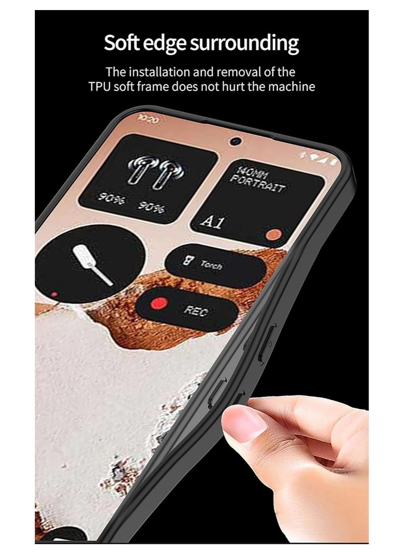 General Case Compatible with Nothing CMF Phone 2 Pro, Selected Pure Leather Case Skin Feeling Comfortable Touch Soft Edge Drop Protection Shockproof Protective Back Cover  - Image 3