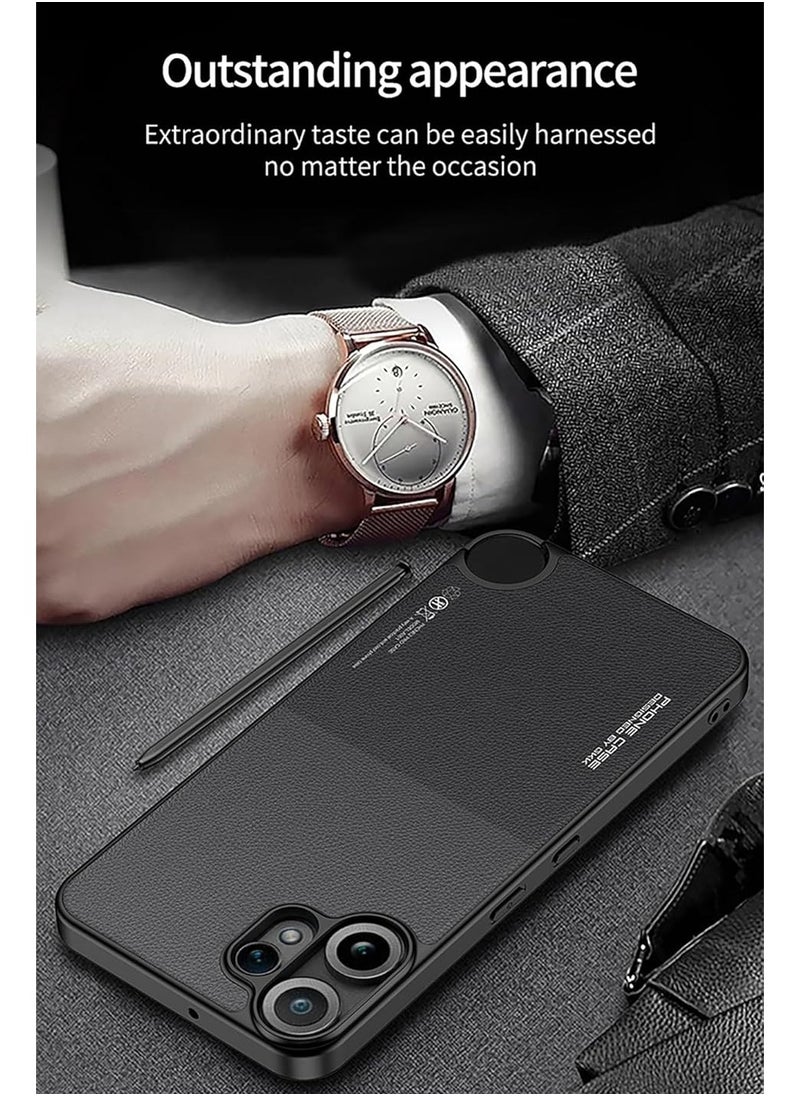 General Case Compatible with Nothing CMF Phone 2 Pro, Selected Pure Leather Case Skin Feeling Comfortable Touch Soft Edge Drop Protection Shockproof Protective Back Cover  - Image 2