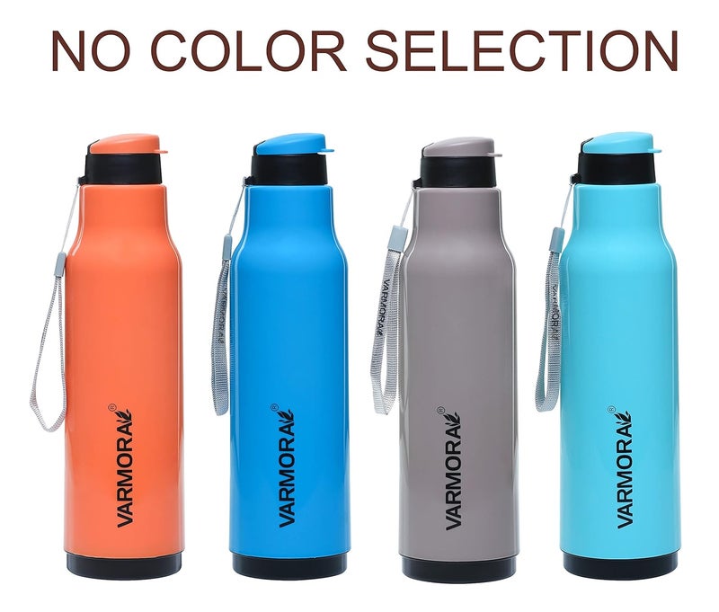 Varmora Aqua Sofia 1 Liter PU Insulated Water BottleHot Cold for 23 Hour 4 Bottle Assorted - Image 2