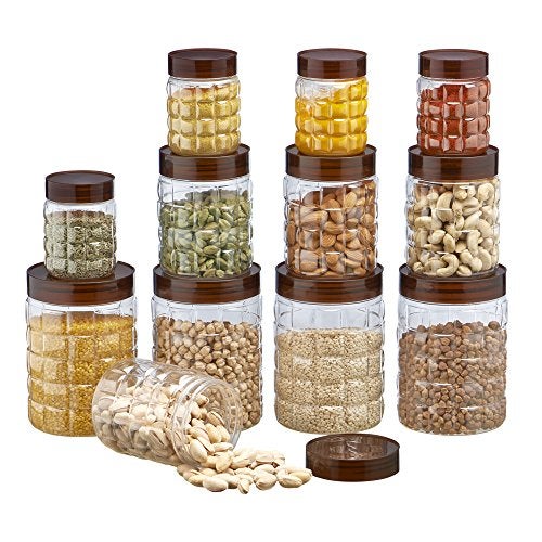SCL Steelo Steelo 12 pcs PET Container Set - 300ml x 4, 600ml x 4, 1200ml x 4 (Solitaire) - Image 2