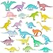 FOIMAS Mini Dinosaurs44pcs Glow in The Dark Dinosaurs Figure for Kids Dinosaur Party Favor Cup Cake Topper Goodie Bag Filler Classroom Prize - Image 2