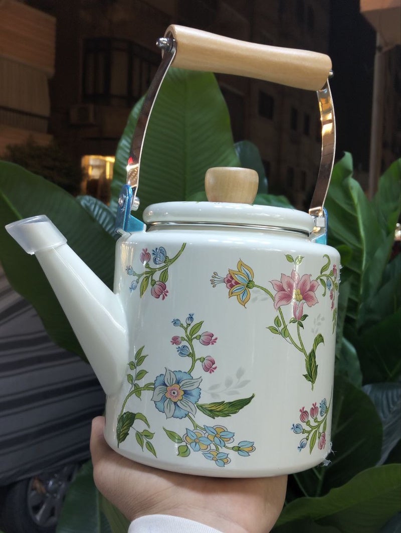 Wooden Handle Steel Tea Kettle - Image 4