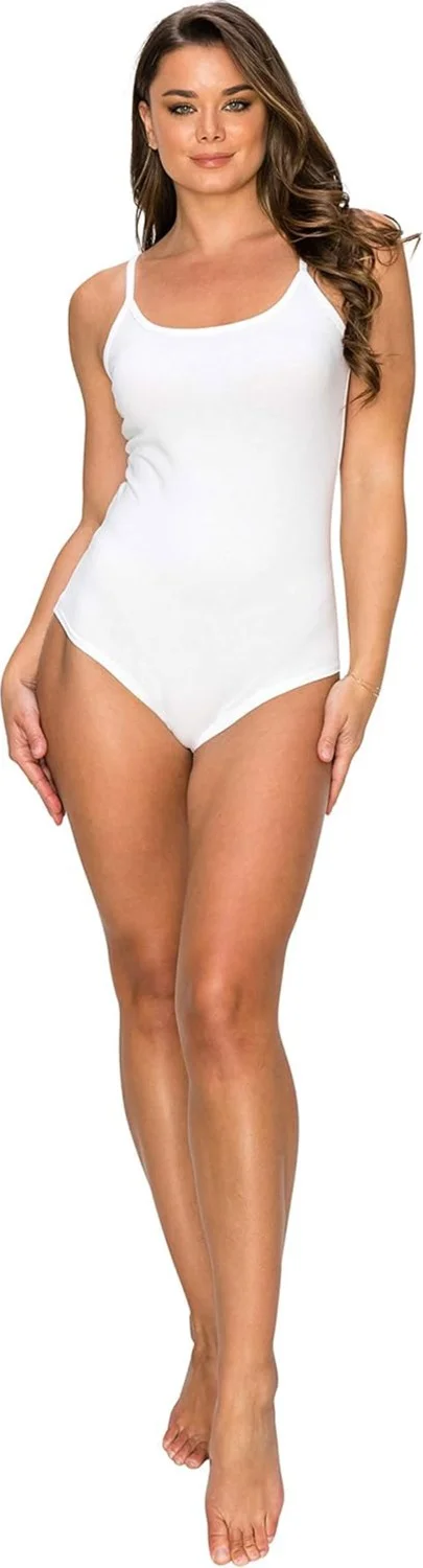 هيبسين راكيب Competing All Women's Modal Spaghetti Strap Hooked Bodysuit Tops Athlete Belınay0860