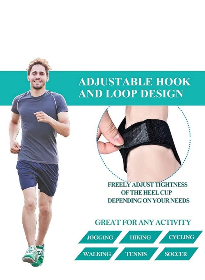 Heel Cushion, Plantar Fasciitis Socks with Arch Support, Gel Heel Cups for Heel Pain Plantar Fasciitis, Heel Pads Great forAching Feet, Bone spur,Cracked Heel Repair,Relieve Pain Fast (1Pair Black) - Image 5