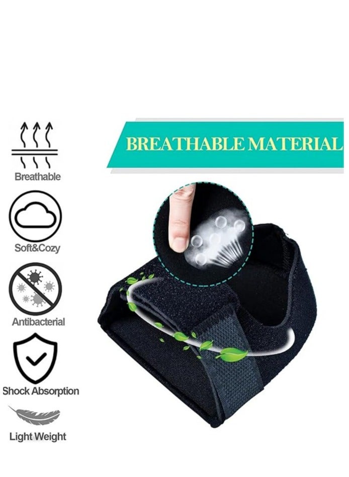 Heel Cushion, Plantar Fasciitis Socks with Arch Support, Gel Heel Cups for Heel Pain Plantar Fasciitis, Heel Pads Great forAching Feet, Bone spur,Cracked Heel Repair,Relieve Pain Fast (1Pair Black) - Image 4