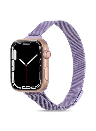 Replacement Strap Milanese Small Waist Watch Band For Apple Watch Series 9&8&7 41mm / SE 3&SE 2&6&SE&5&4 40mm / 3&2&1 38mm Lavender - pzsku/Z05B24ECCD2F49D39EF7EZ/45/_/1714875570/81fb12fe-34cf-43d6-b2a0-489a738d5ba1