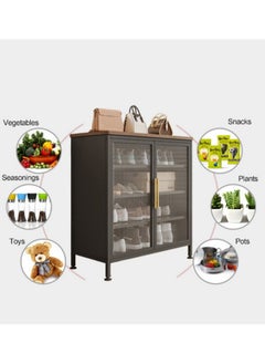 XiuWoo 5-Tier Household Steel Dustproof Floor-standing Shoe Cabinet Shoe Rack,with Transparent Doors and Adjustable Shelves, for Living Room, Dining Room, Home Office,Entrance Hall  - Image 5