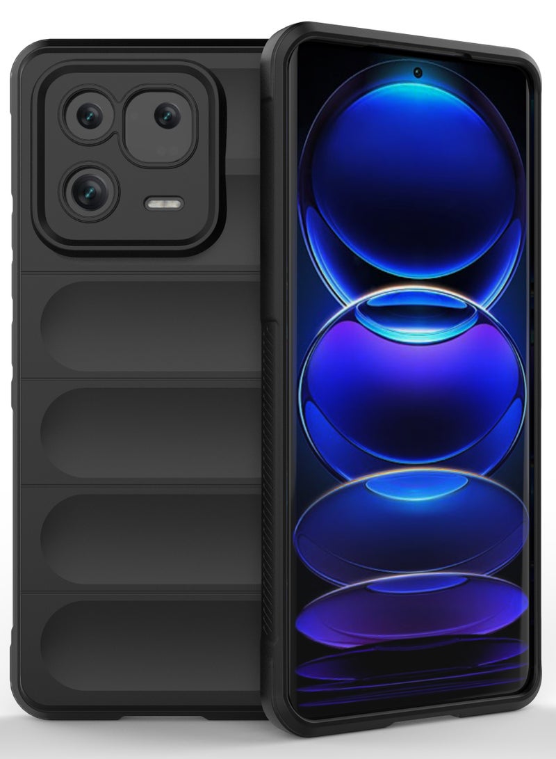 انبلاك جراب خلفي ماجيك متوافق مع شاومي 12 لايت (اسود) - Image 2