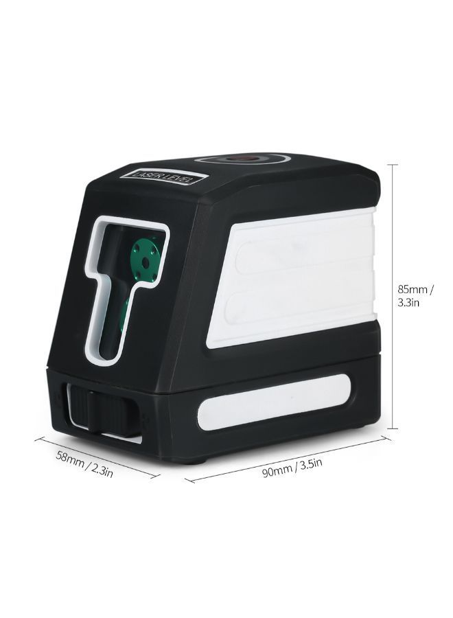 NIBEMINENT 2-Line Self Leveling Laser Level Kit With Vertical Beam Spread White/Black 0.38kg  - Image 3
