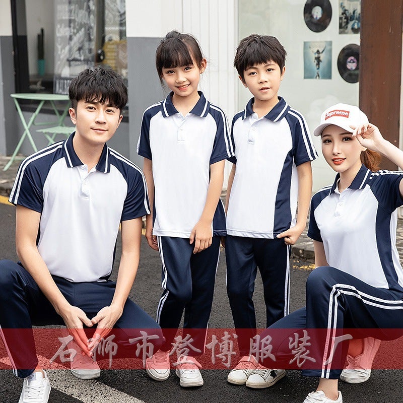 New School Uniform Sports Student Summer Short-Sleeved Trousers Junior High School Class Uniform High School Uniform Sports Suit - Image 4