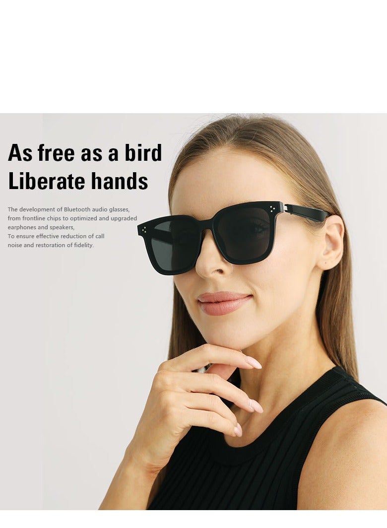 جولف لينك نظارات شمسية YJ008 عالية الجودة تعمل بالبلوتوث وموسيقى لاسلكية ونظارات صوتية وإلغاء الضوضاء ونظارات ذكية مفتوحة مع سماعات أذن. - Image 4