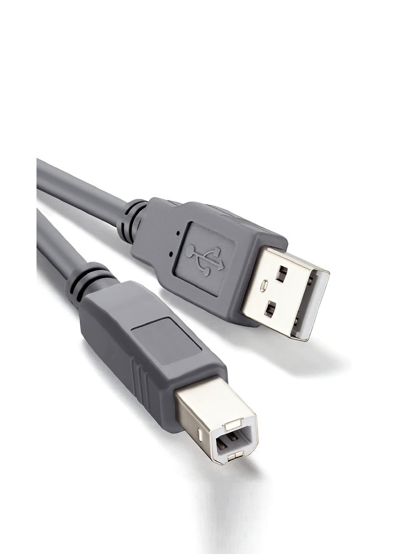 FUJISHKA USB Printer Cable – USB A to B 2.0 High-Speed Cable | Compatible with Printers, DACs, Digital Pianos & More  - Image 2