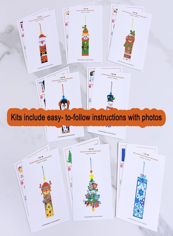 وينلين مجموعة من 24 قطعة من أدوات الحرف اليدوية لعيد الميلاد من Winlyn، حرف شتوية، زينة عطلات يمكنك صنعها بنفسك، أدوات حرفية، ملصقات إسفنجية احتفالية، فنون وحرف يدوية لعيد الميلاد للأطفال، أنشطة منزلية للفصول الدراسية، هدايا الحفلات - Image 4