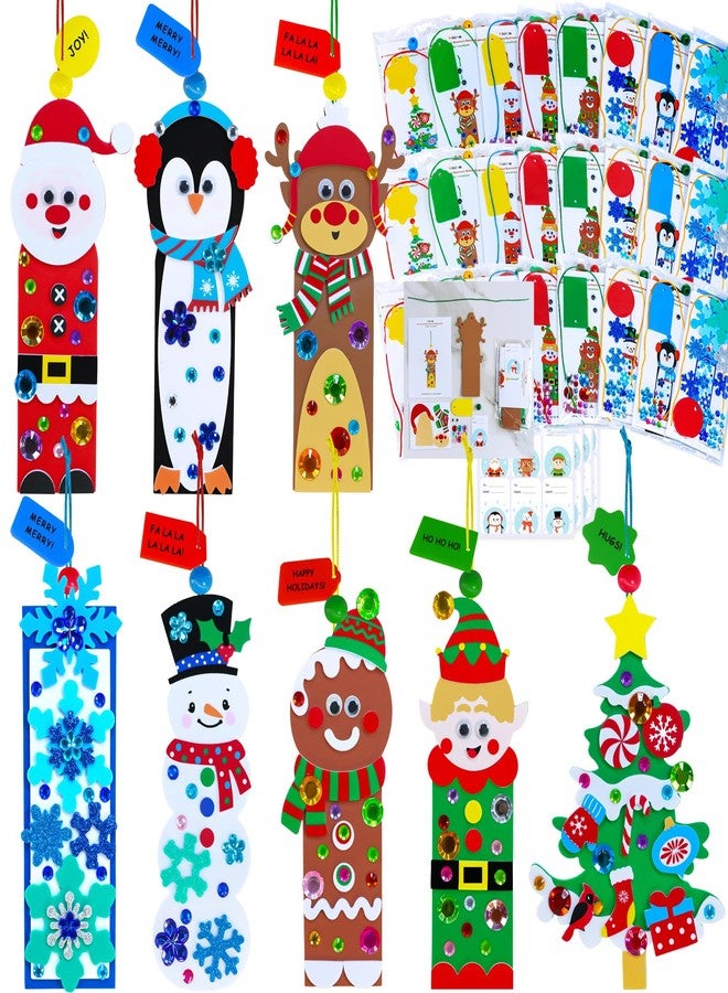 وينلين مجموعة من 24 قطعة من أدوات الحرف اليدوية لعيد الميلاد من Winlyn، حرف شتوية، زينة عطلات يمكنك صنعها بنفسك، أدوات حرفية، ملصقات إسفنجية احتفالية، فنون وحرف يدوية لعيد الميلاد للأطفال، أنشطة منزلية للفصول الدراسية، هدايا الحفلات - Image 1