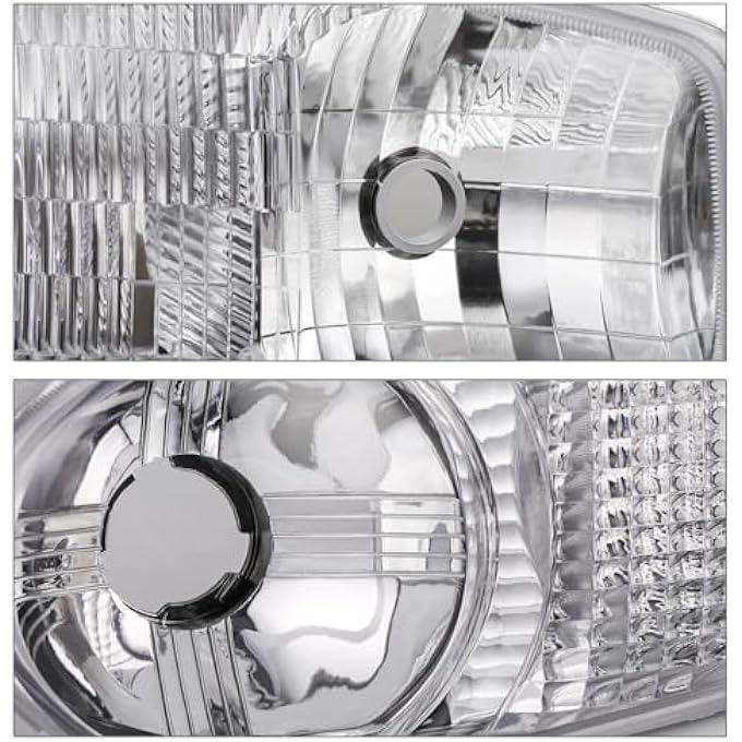 M-AUTO 4Pc Oe Style Left  Right Headlights Assembly Compatible With 2001 Gmc Sierra C3 0206 Sierra 1500 Denali 07 Sierra 1500 Classic 0106 Yukon Denali Yukon Xl 1500 - Image 5