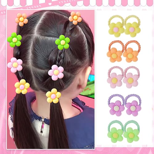 CoolShef 30 Pcs Hair Accessories for Kids Girls - Colorful Rubber Bands, Cute Ponytail Holders, Baby Girl Headwear, Elastic Loops, Soft Ties, Adorable Toddler Essentials - Image 5