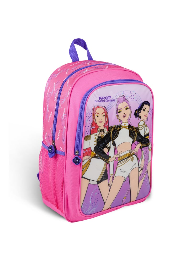 Netflix KPop Demon Hunters 5-in-1 Backpack Set 18" – School Backpack with Lunch Bag, Lunch Box, Water Bottle & Pencil Case, Complete Back-to-School Set for Kids & Teens  | Water Resistant  | Girls School Bag - Image 4