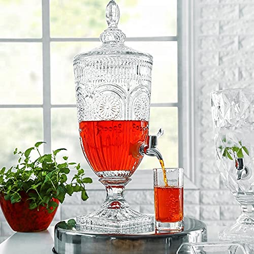 ARUZEN - Imported Crystal Dispenser Cold Beverage Pitcher 2 Liter, 1 Piece - Image 1