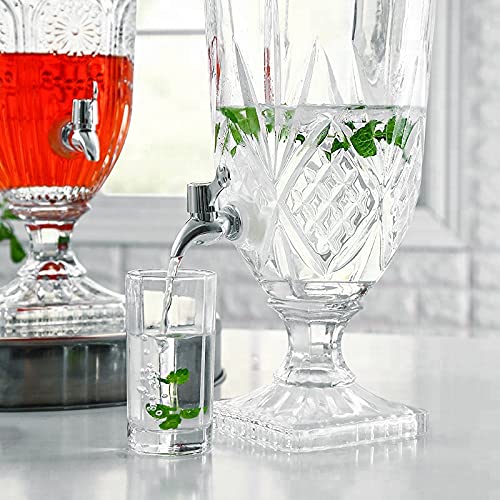 ARUZEN - Imported Crystal Dispenser Cold Beverage Pitcher 2 Liter, 1 Piece - Image 4