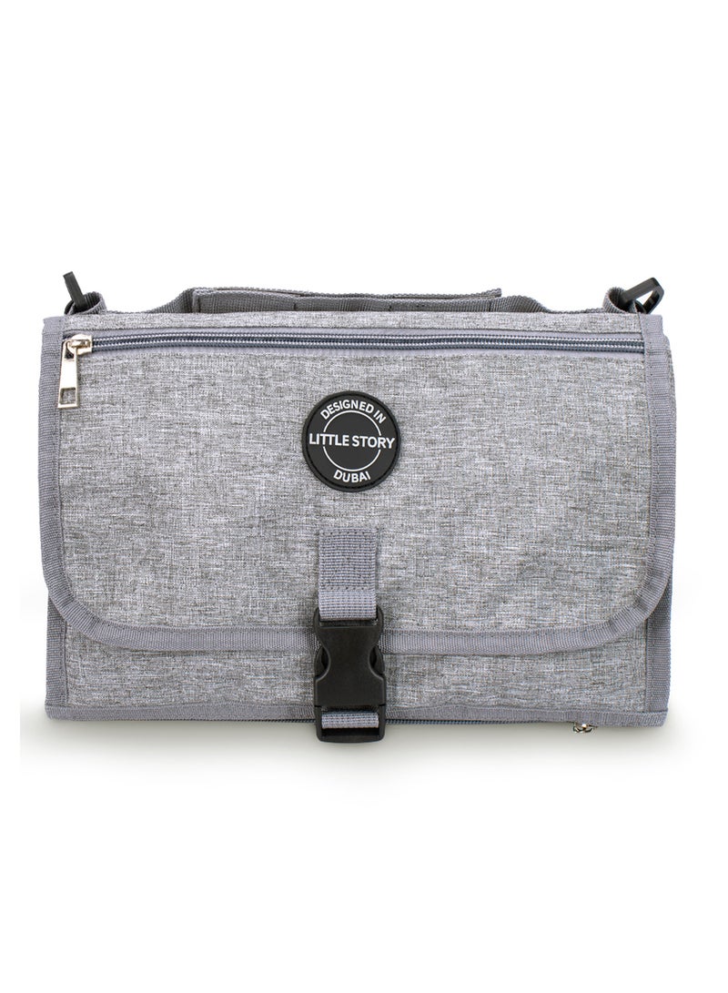 Little Story Diaper Changing Station Kit - Grey - Image 2