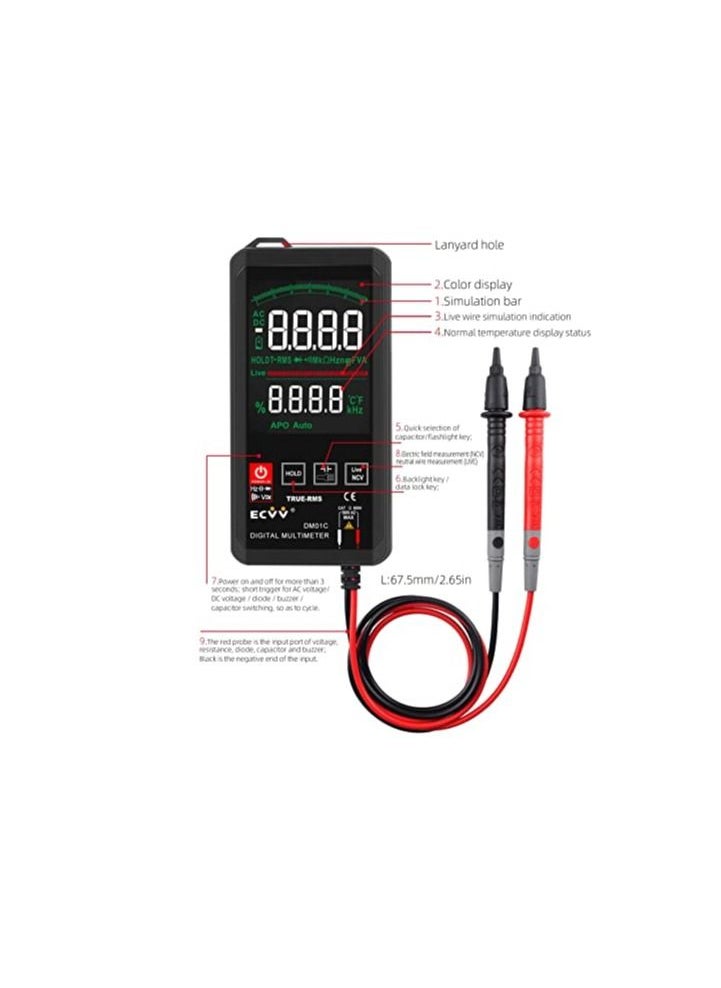 ECVV - Touch Digital Multi meter Colour Display - Image 1