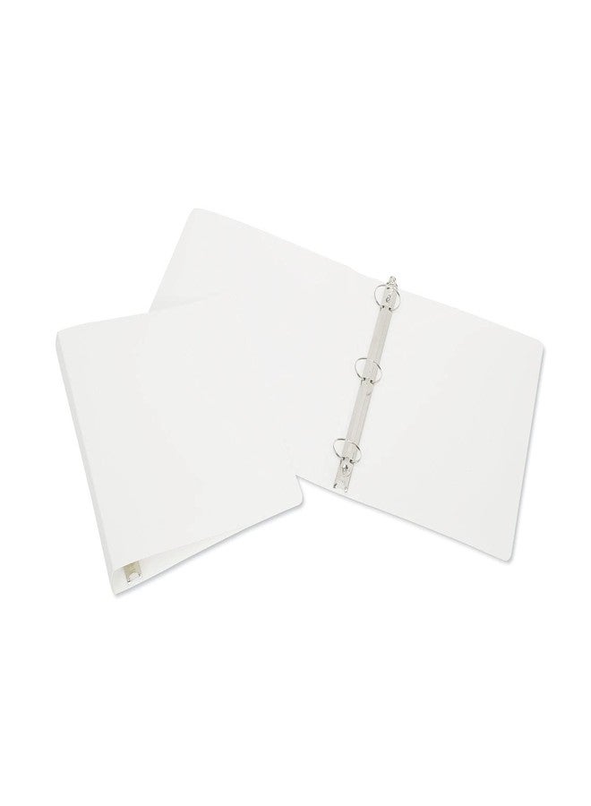 AbilityOne 3-Ring Flexible Poly Binder - 1" Capacity - White - Image 3