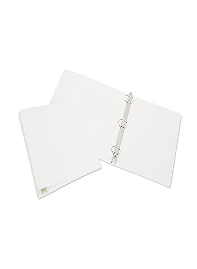 AbilityOne 3-Ring Flexible Poly Binder - 1" Capacity - White - Image 2