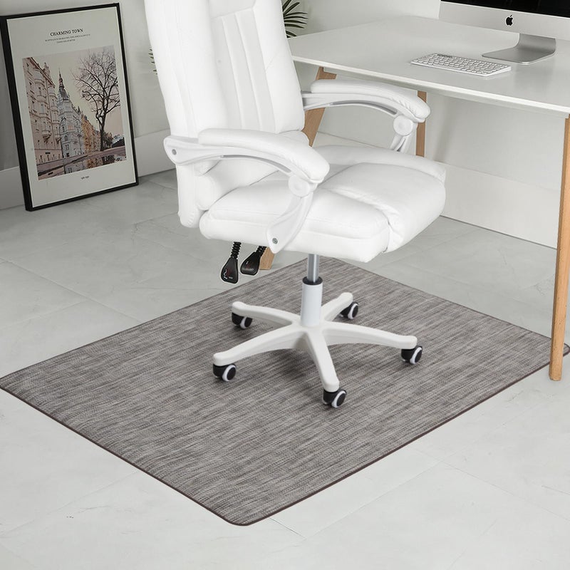 RccugmatS Chair Mat for Hardwood & Tile Floor, 36" x 48" Heavy Duty Office Chair Mat for Rolling Chairs, Anti Slip, Non-Curve, Floor Protector for Home Office, Heathered Gray - Image 1