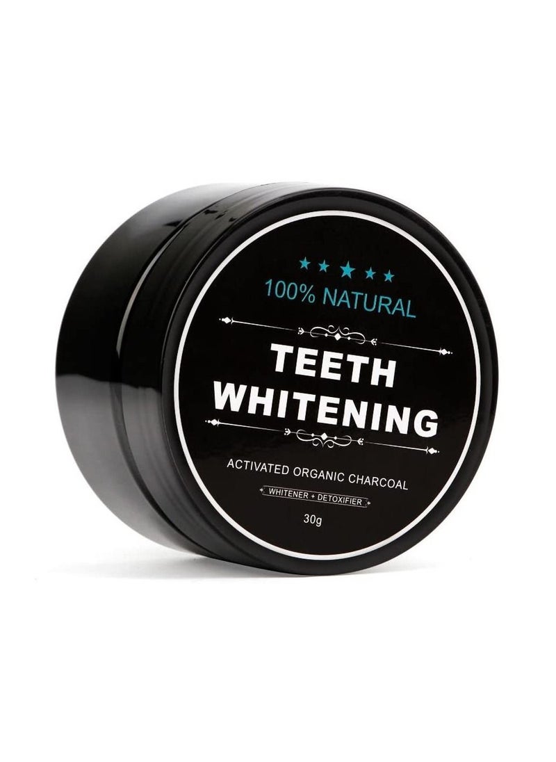 100% NATURAL - Teeth Whitening Charcoal Powder 30g - Image 1
