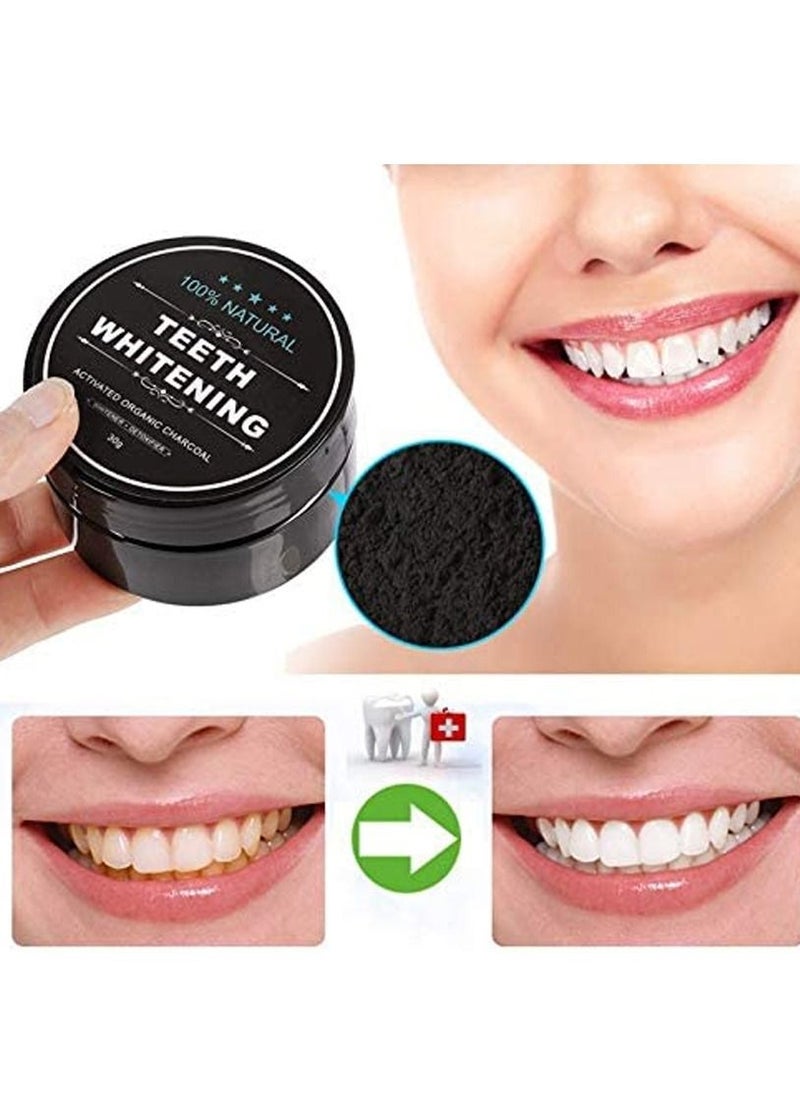 100% NATURAL - Teeth Whitening Charcoal Powder 30g - Image 1
