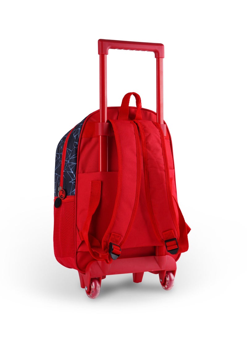 MARVEL Marvel Spiderman 5-in-1 Trolley Backpack Set with Lunch Bag, Pencil Case, Lunch Box, and Water Bottle - 16 Inch, Waterproof, Thermal Insulated, and Easy to Use.  - Image 3