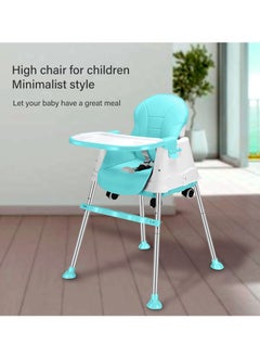 Bonita 3 In 1 Convertible High Chair For Kids And Babies With Adjustable Height And Footrest Baby Toddler Feeding Booster Seat With Tray, Wheels, Safety Belt and Cushion For 3 Months to 3 Years  - Image 2