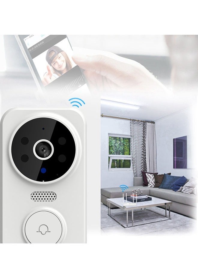 ZVEV جرس باب فيديو ذكي، كاميرا واي فاي لاسلكية مع إنتركم جرس باب صوت وصورة ثنائي الاتجاه مع جرس ذكي للأمان مع تخزين سحابي ومراقبة في الوقت الحقيقي لمدخل رؤية ليلية عالية الدقة + مشاركة تطبيق المنزل - Image 5